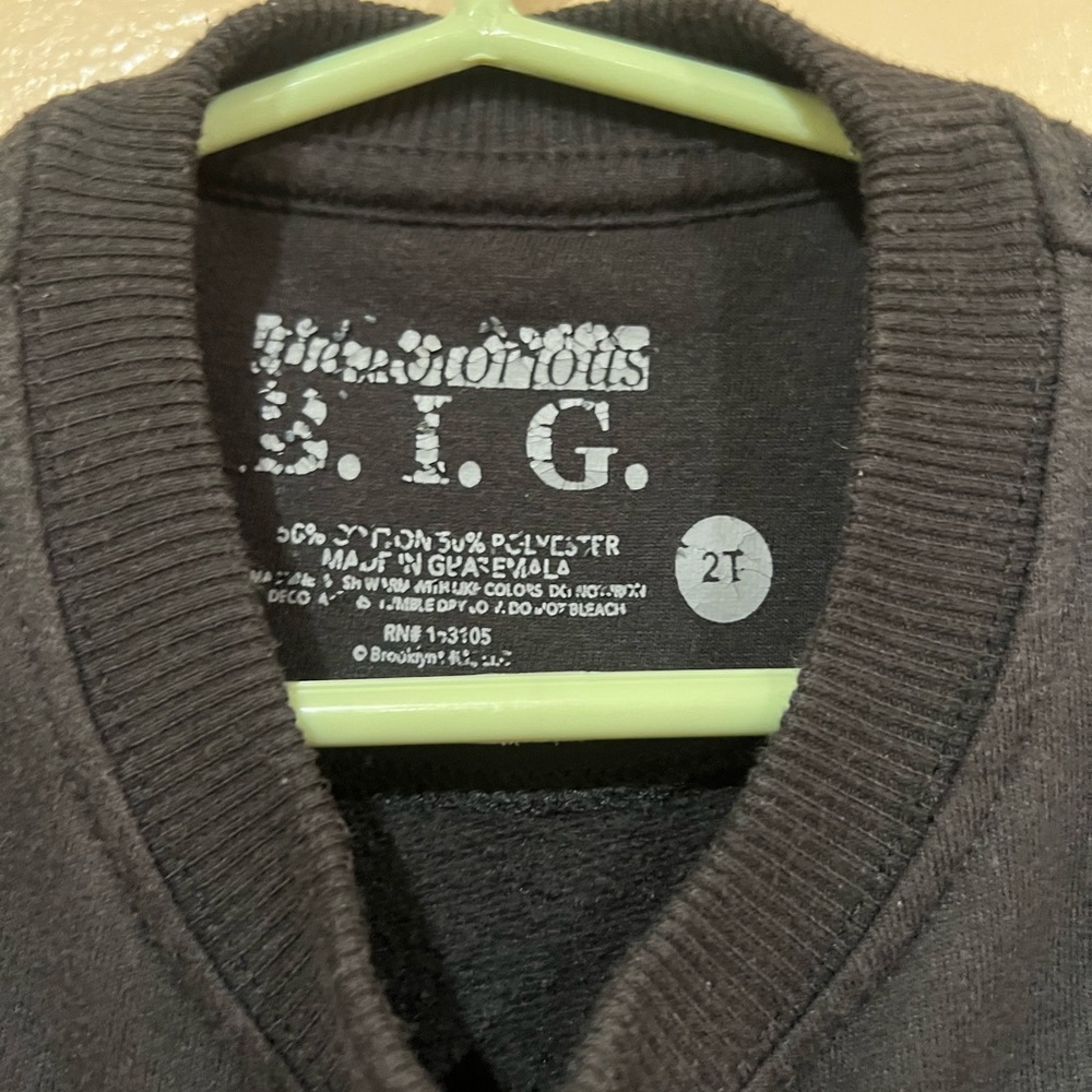 The Notorious B.I.G. Kids Black Sweatshirt - Picture 2 of 3